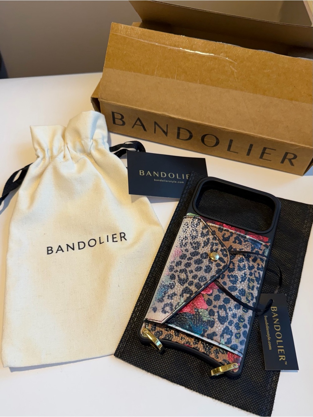 Bandolier Valentina Phone Case (ONLY) Ceci Dark Floral Cheetah iPhone 17 ProMax - Picture 4 of 16